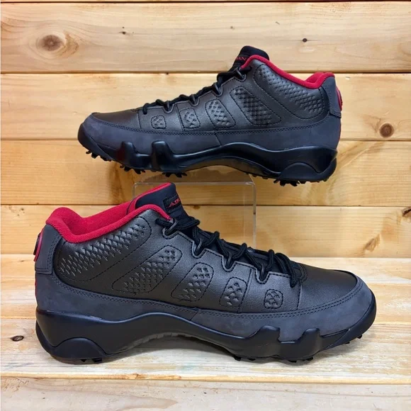 Nike Air Jordan 9 Retro Low Golf Charcoal Grey Black Men’s Size 10.5 FJ5934-002 - Picture 2 of 7